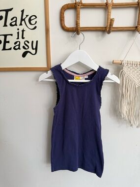 Boden - 7-8y - blue tank top